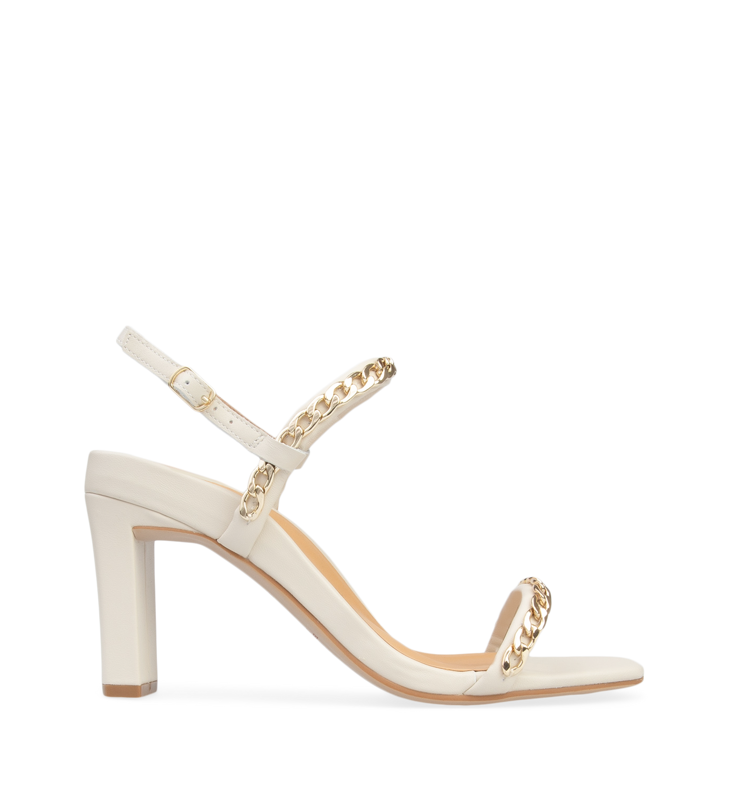 Bunting Ecru Leather High Heels