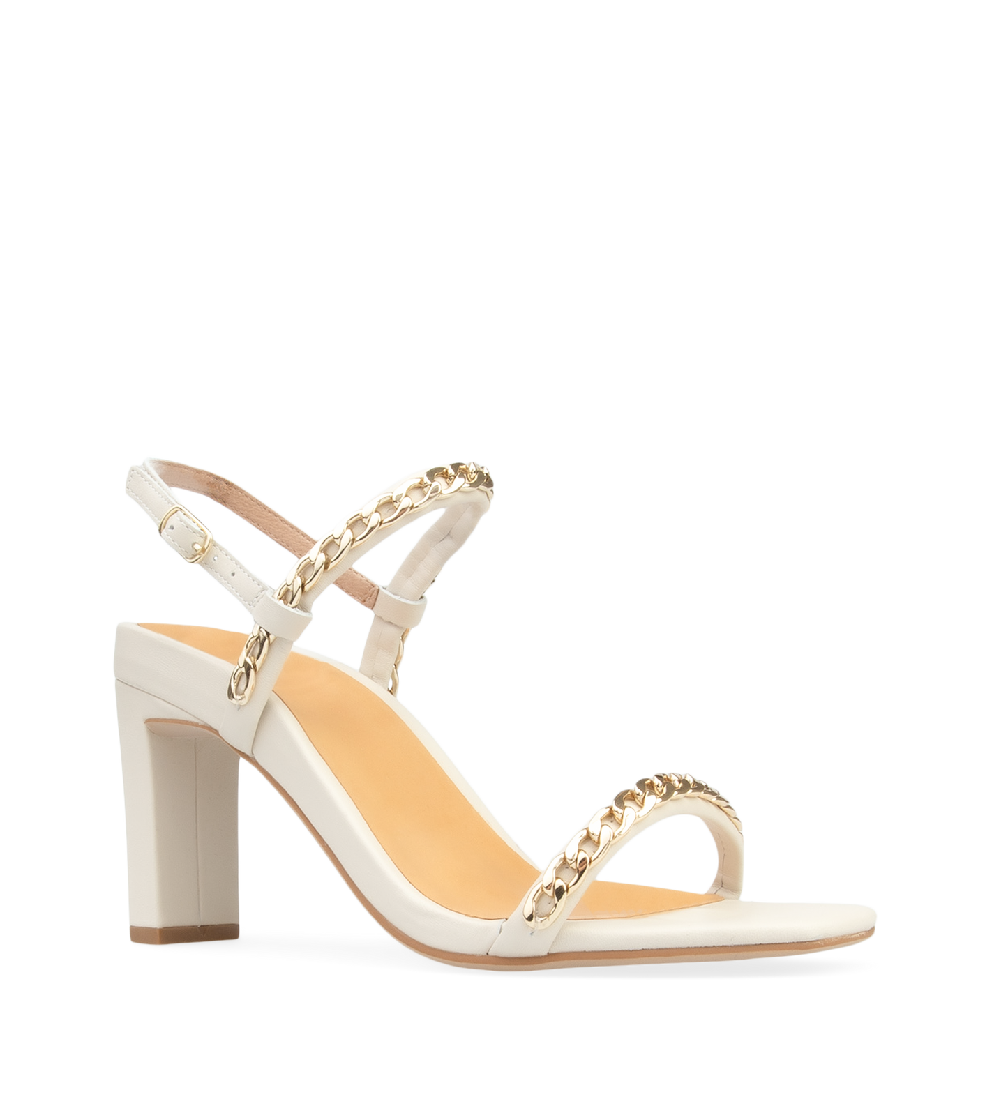 Bunting Ecru Leather High Heels