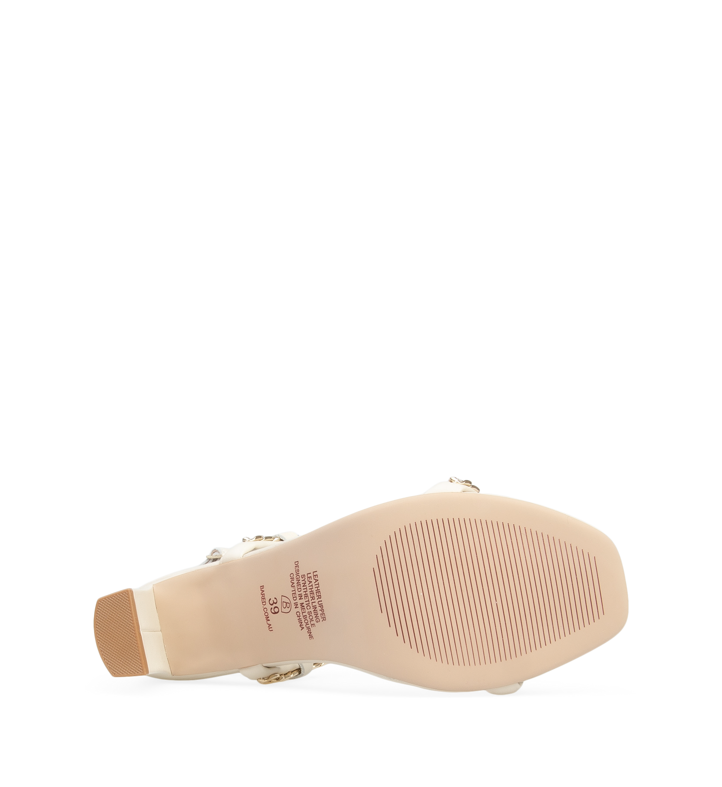 Bunting Ecru Leather High Heels