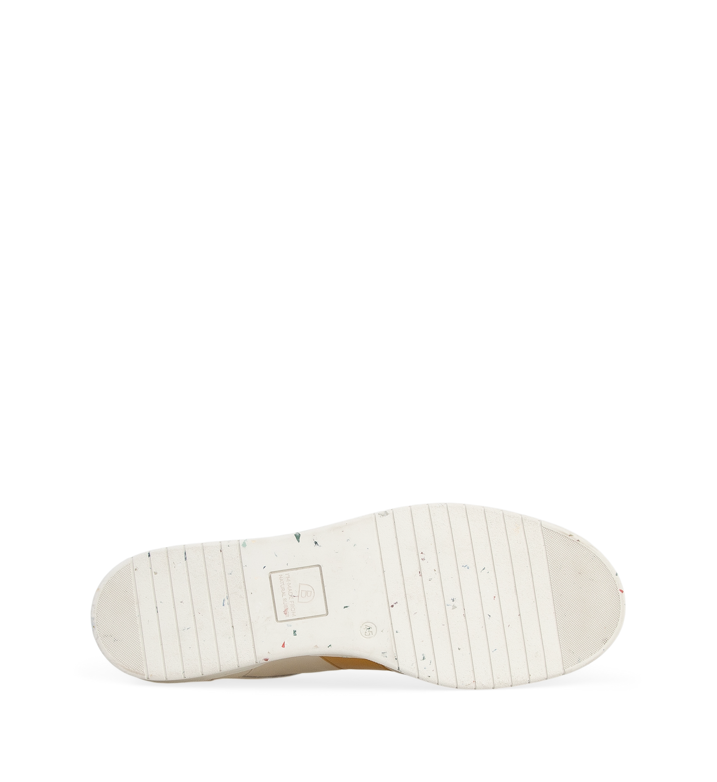 Caesium Ecru & Mustard Leather Sneakers