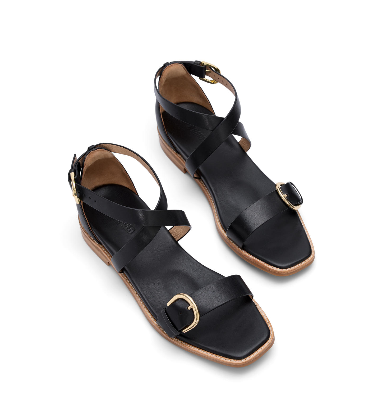 Cocoi Black Leather Sandals