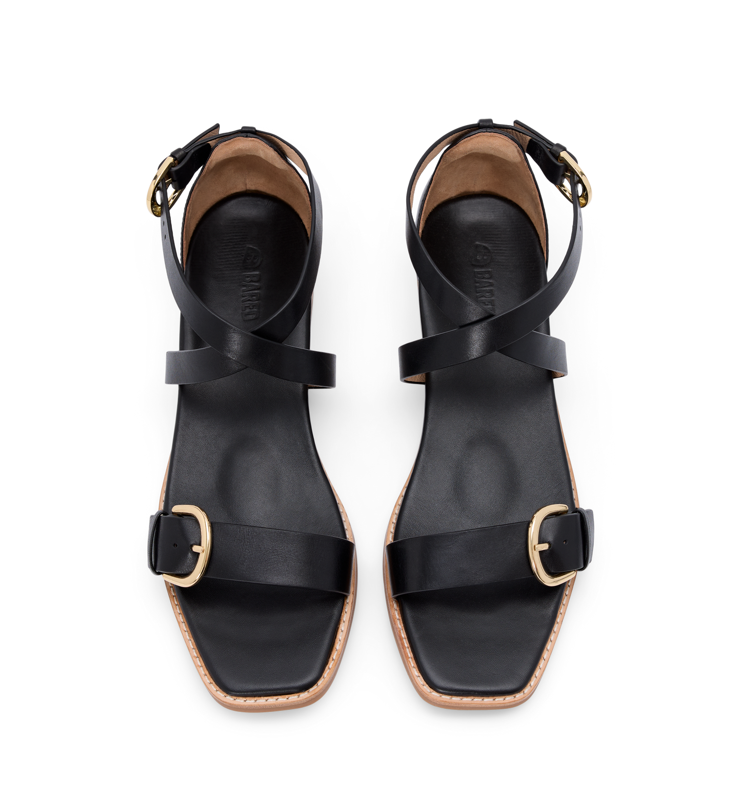 Cocoi Black Leather Sandals