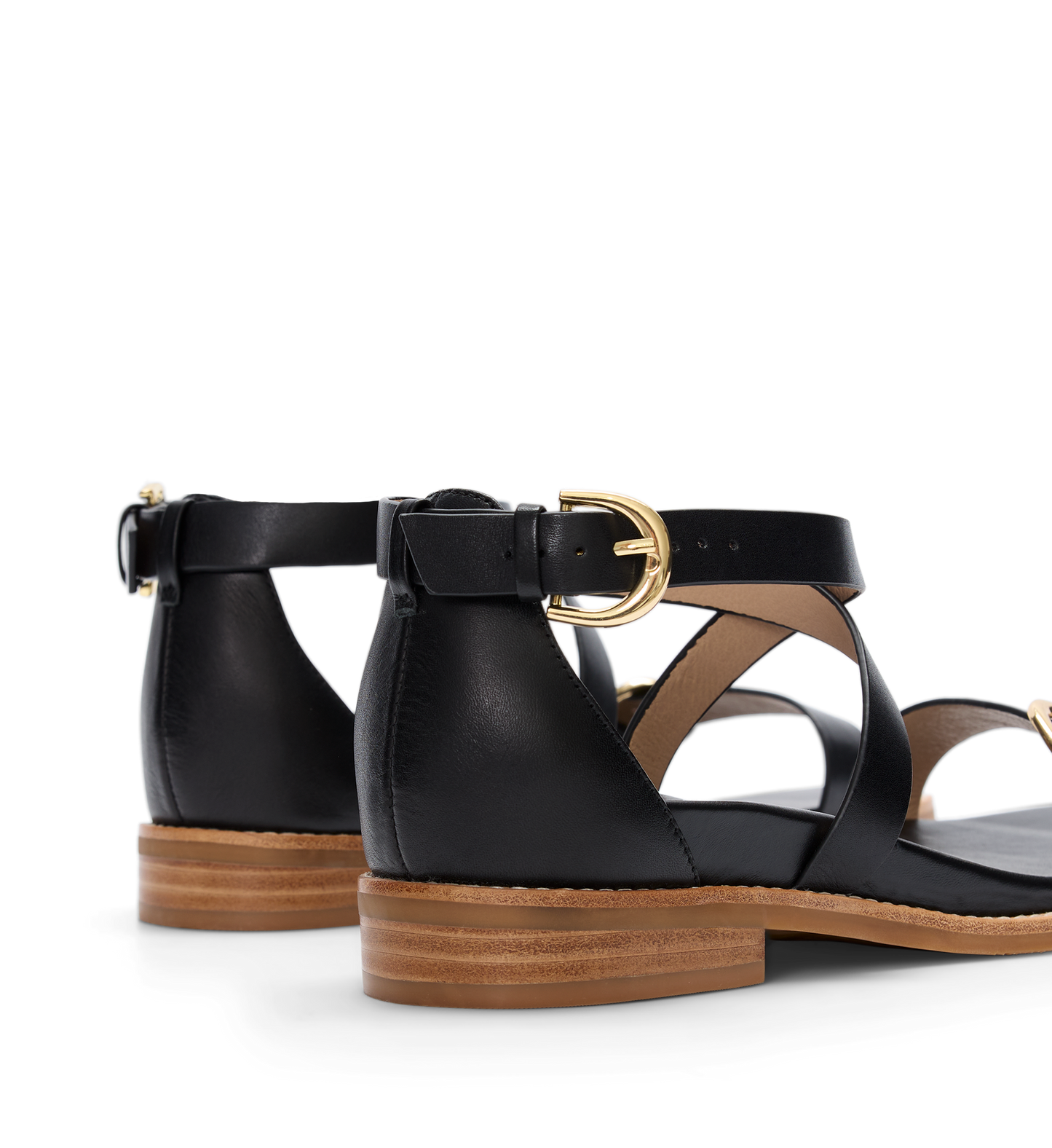 Cocoi Black Leather Sandals