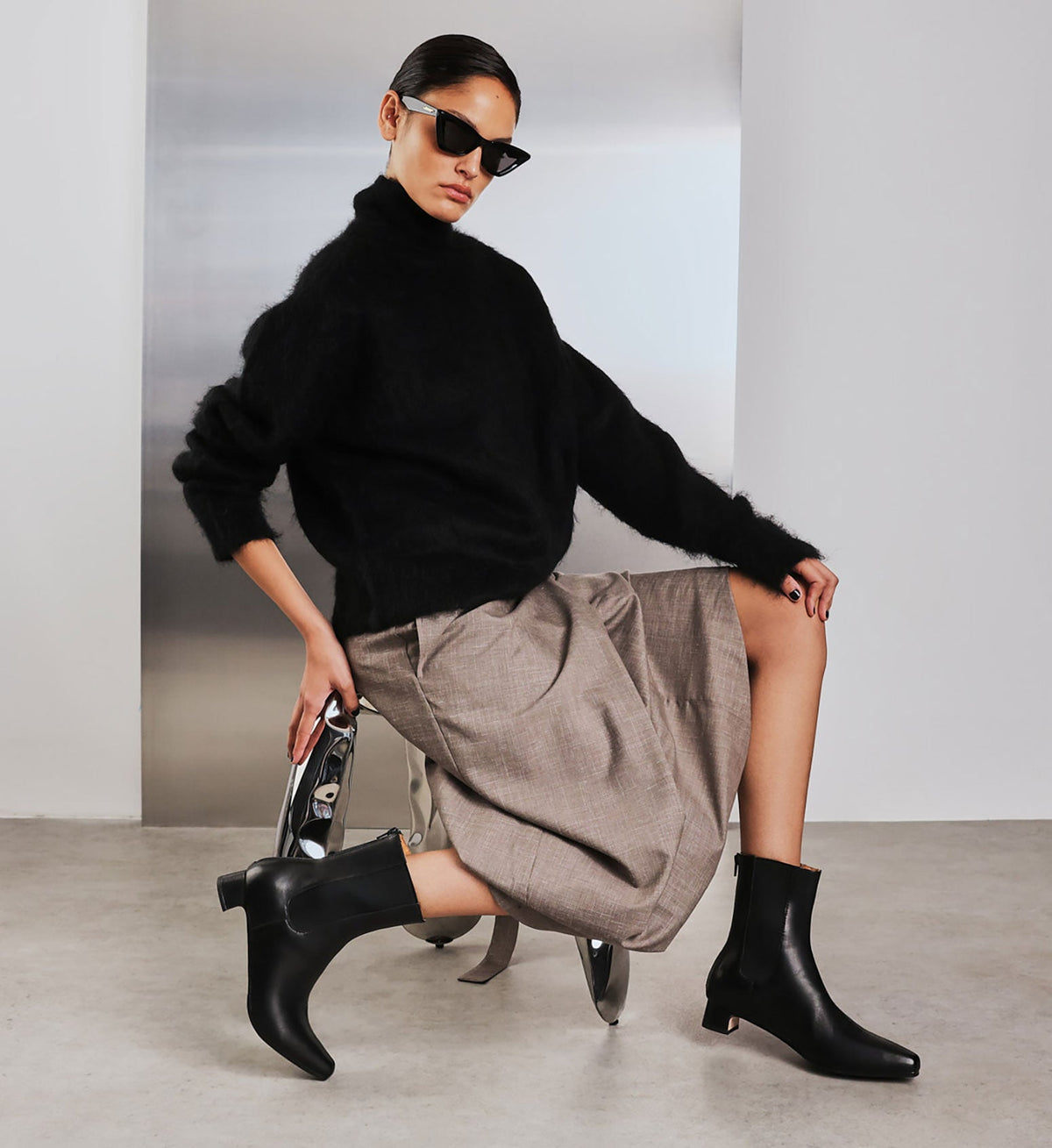 Comet Leather Ankle Boots
