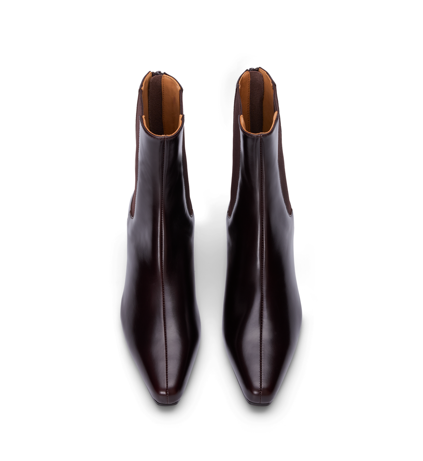 Comet Dark Oak Boxed Leather Ankle Boots