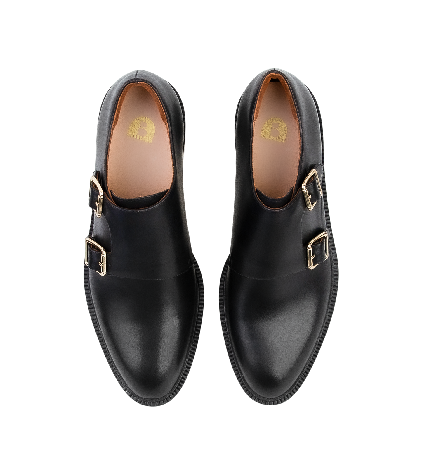 Coua Black Leather Monks