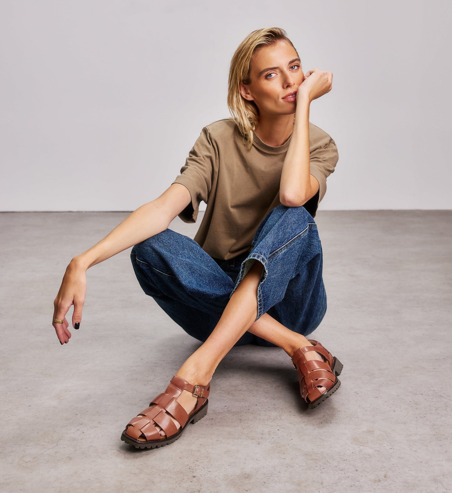Crossbill Leather Chunky Sandals