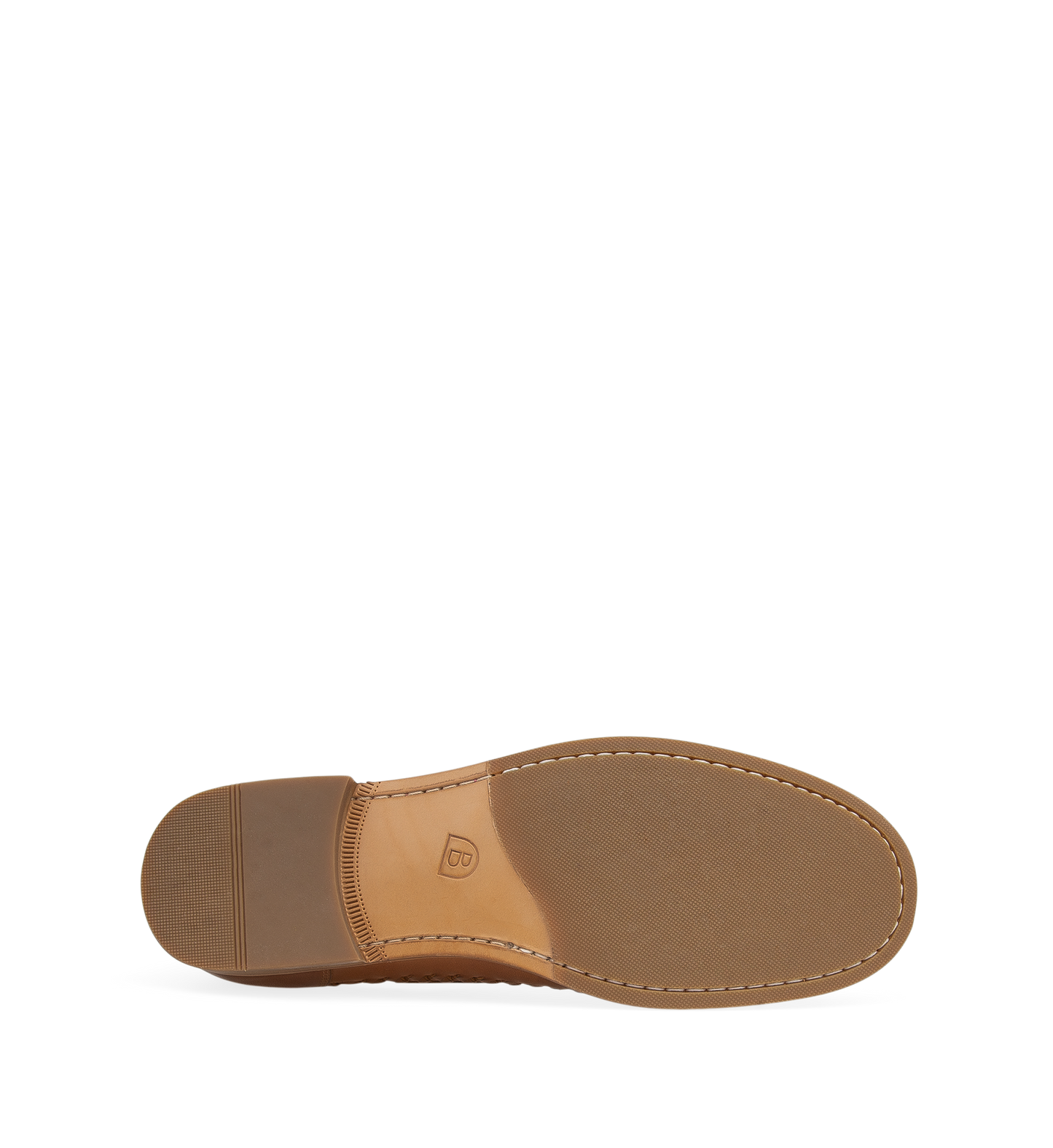 sole of the bared footwear curium tan leather boat shoes