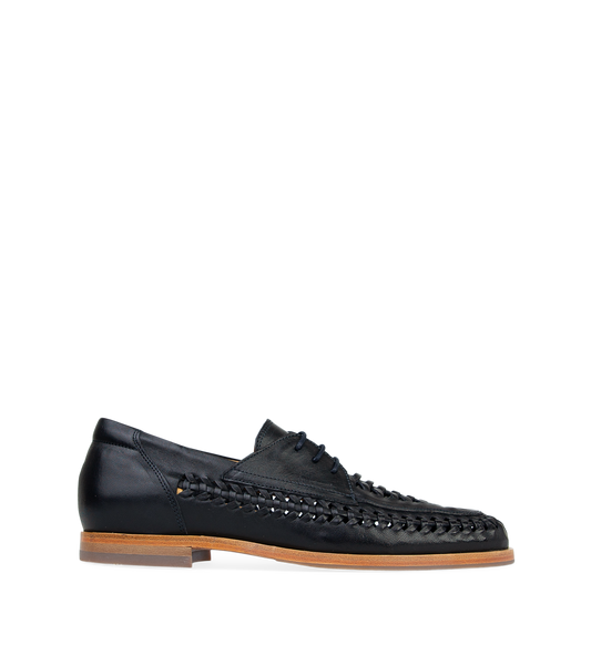 Curium Navy Leather Boat Shoes