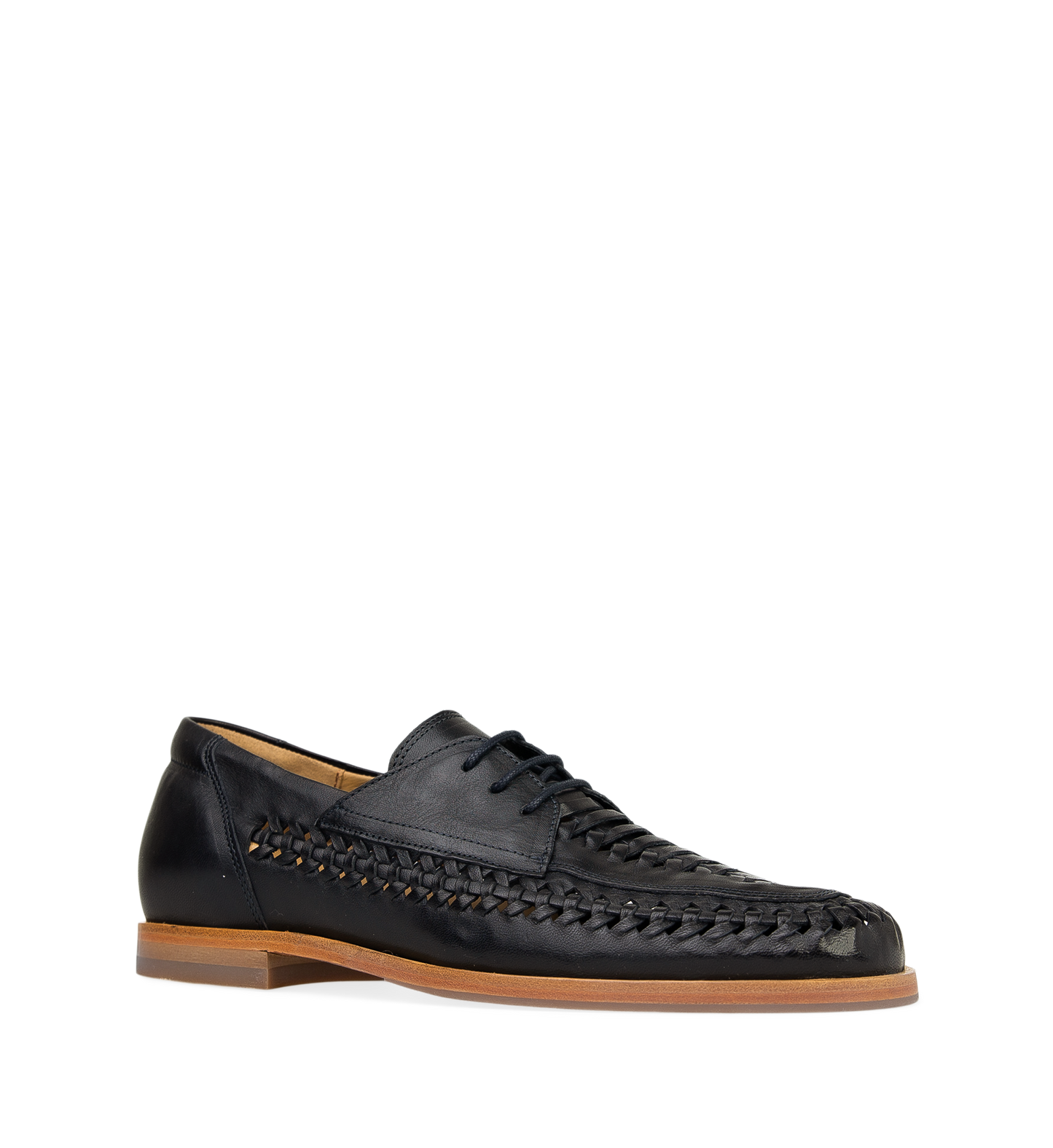 Curium Navy Leather Boat Shoes
