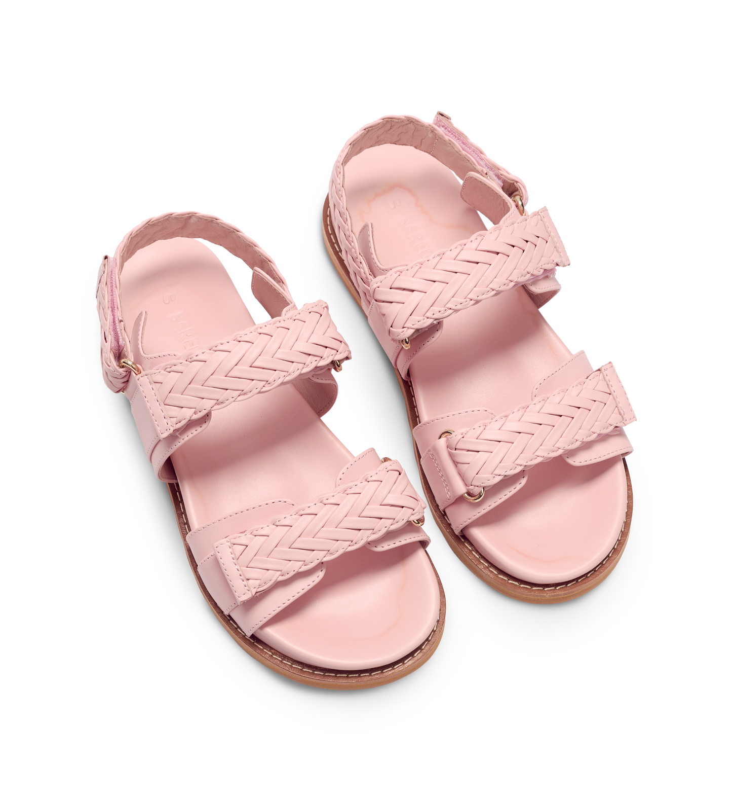 Cygnet Powder Pink Leather Chunky Sandals