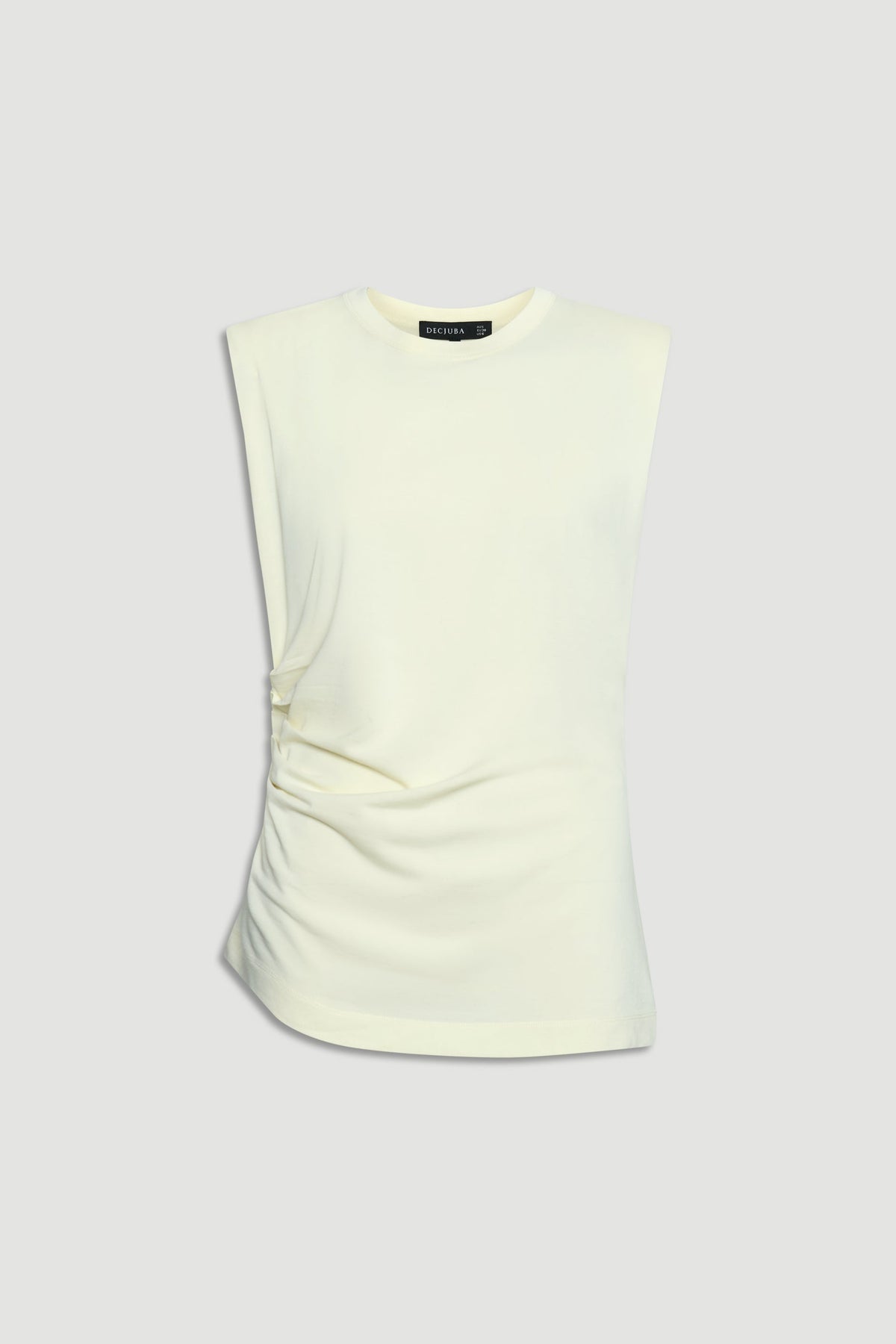Ella Shoulder Pad Ruched Tank