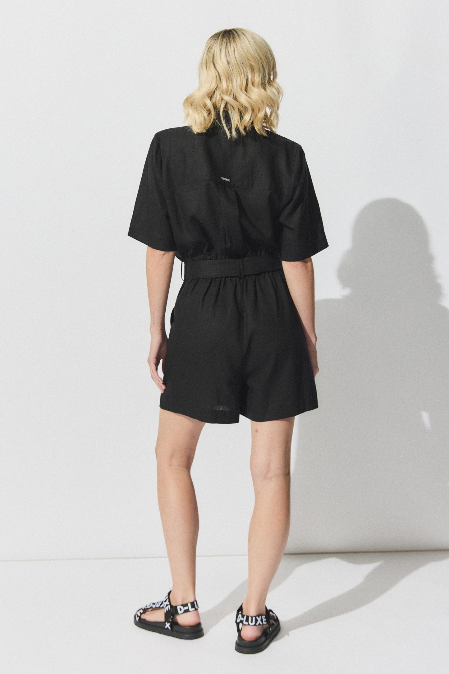 D-Luxe Linen Blend Romper