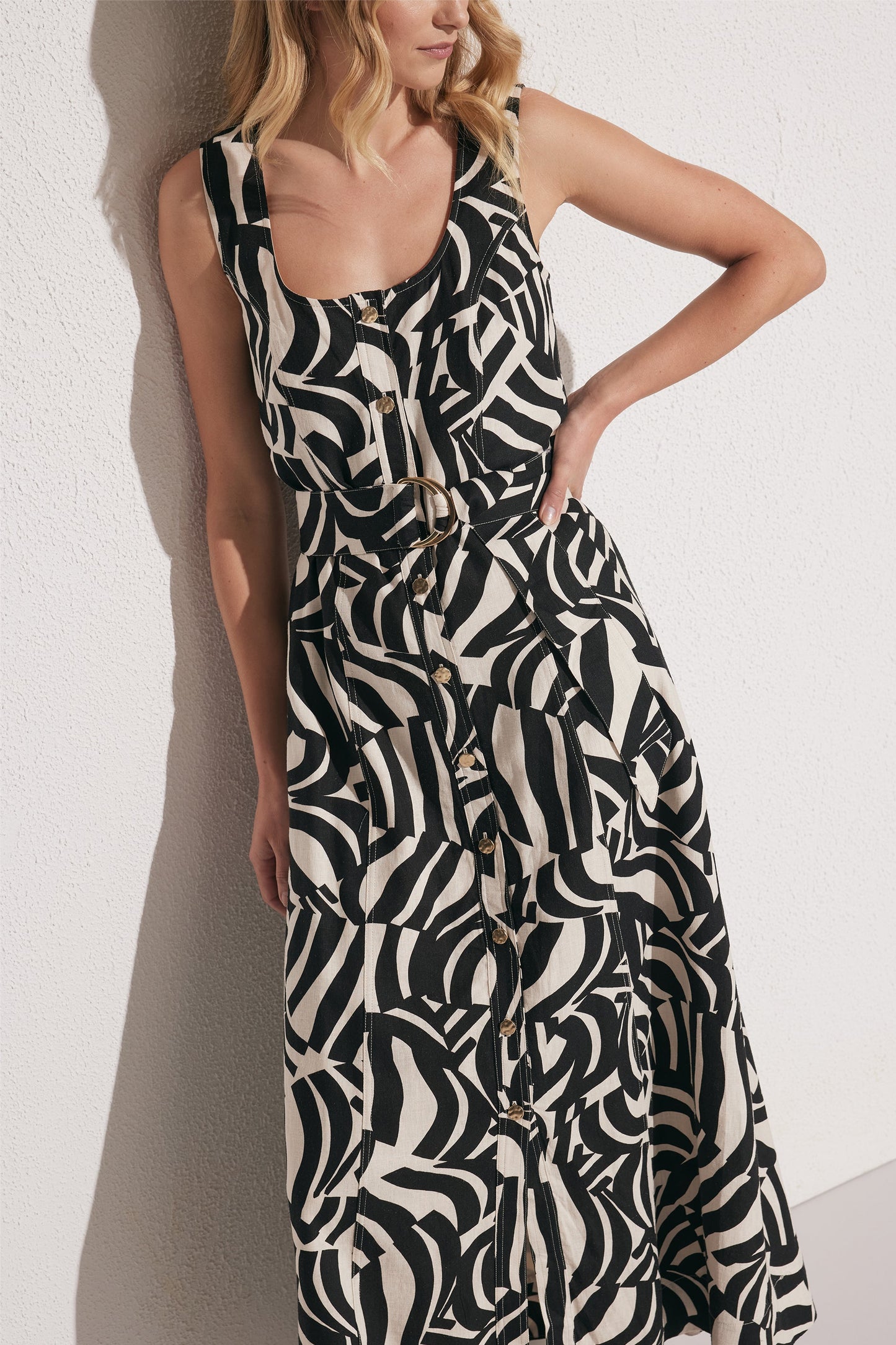 Skylar Button Maxi Dress