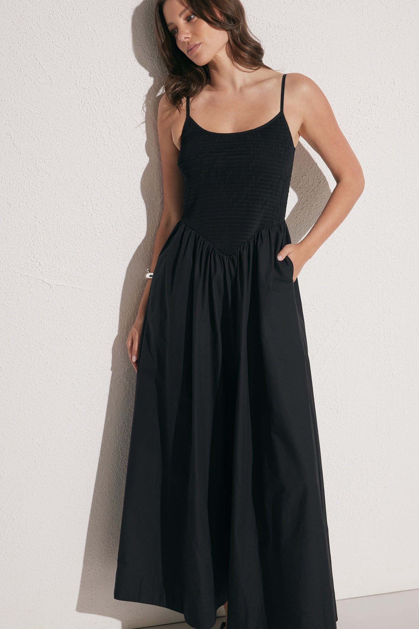 Pippa Shirred Maxi Dress