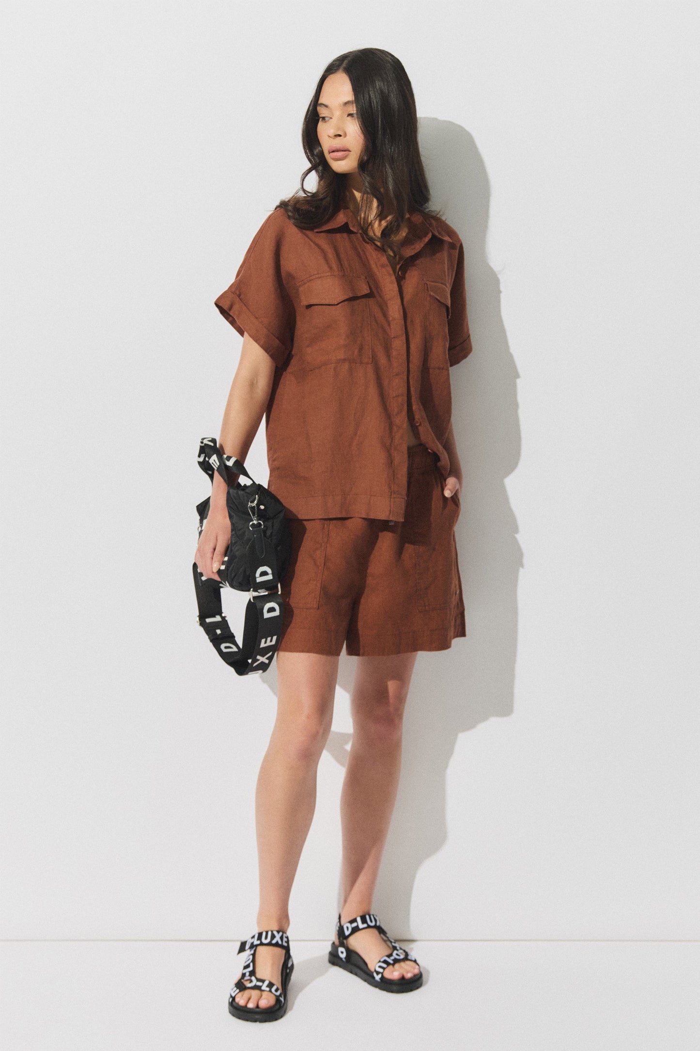 D-Luxe Pocket Linen Shirt