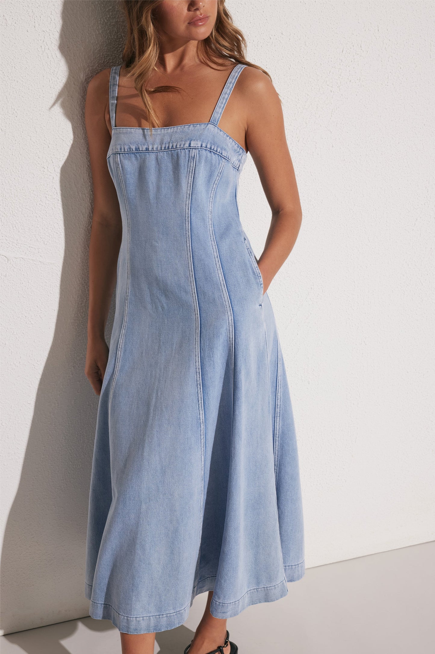 Freya Denim Midi Dress