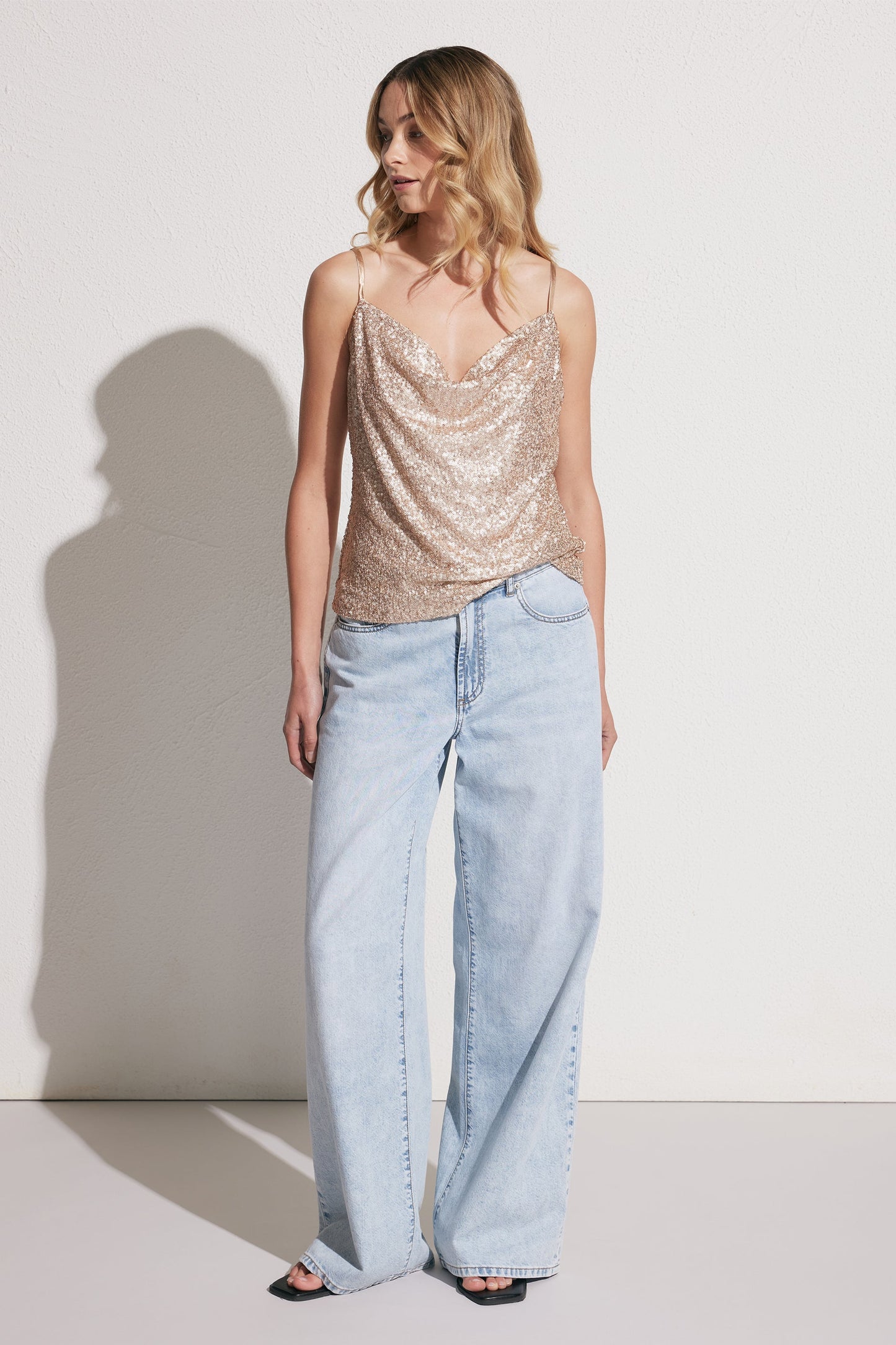 Lana Sequin Cowl Cami