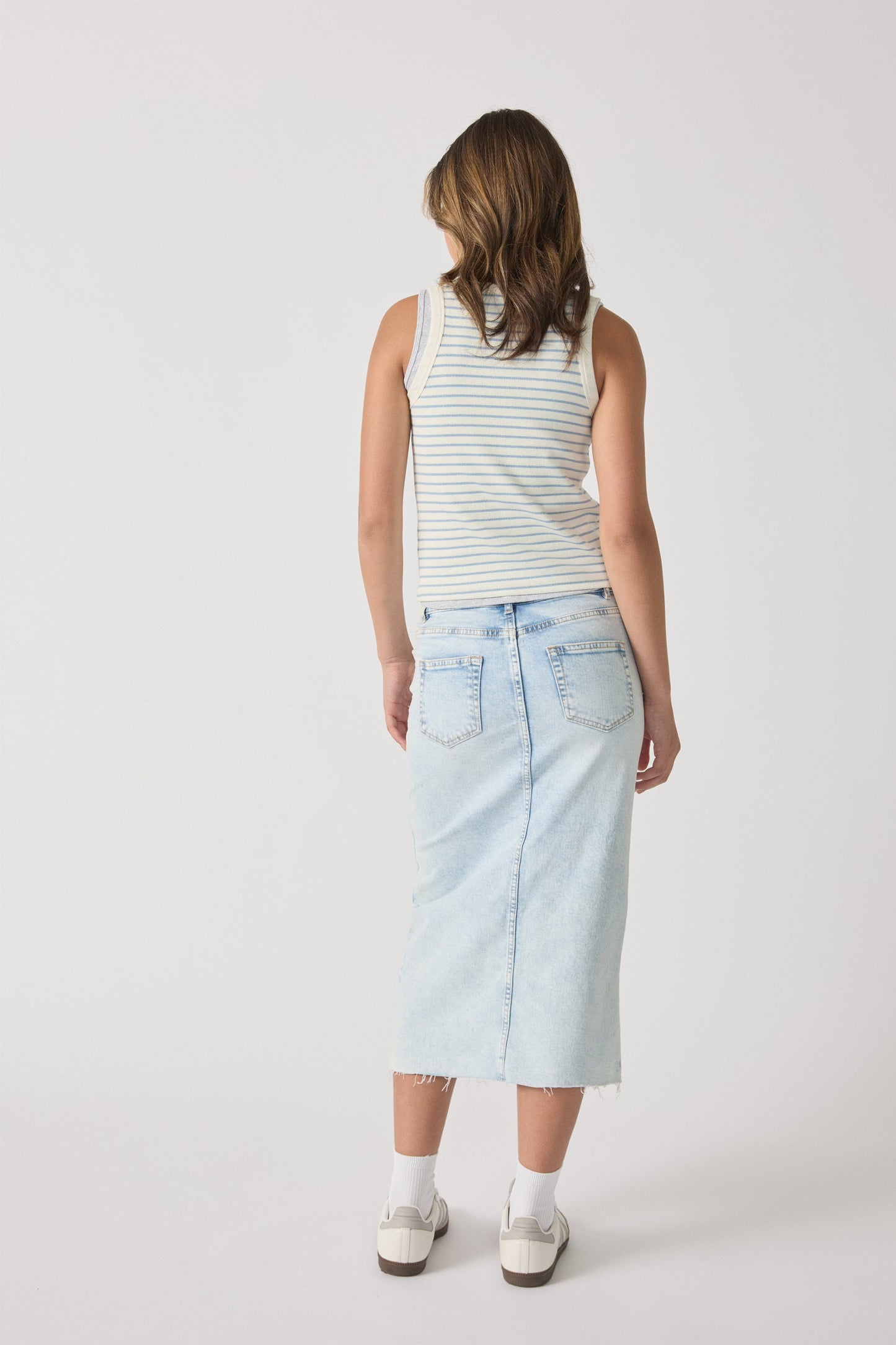 Girls Zoe Sparkle Stripe Tank