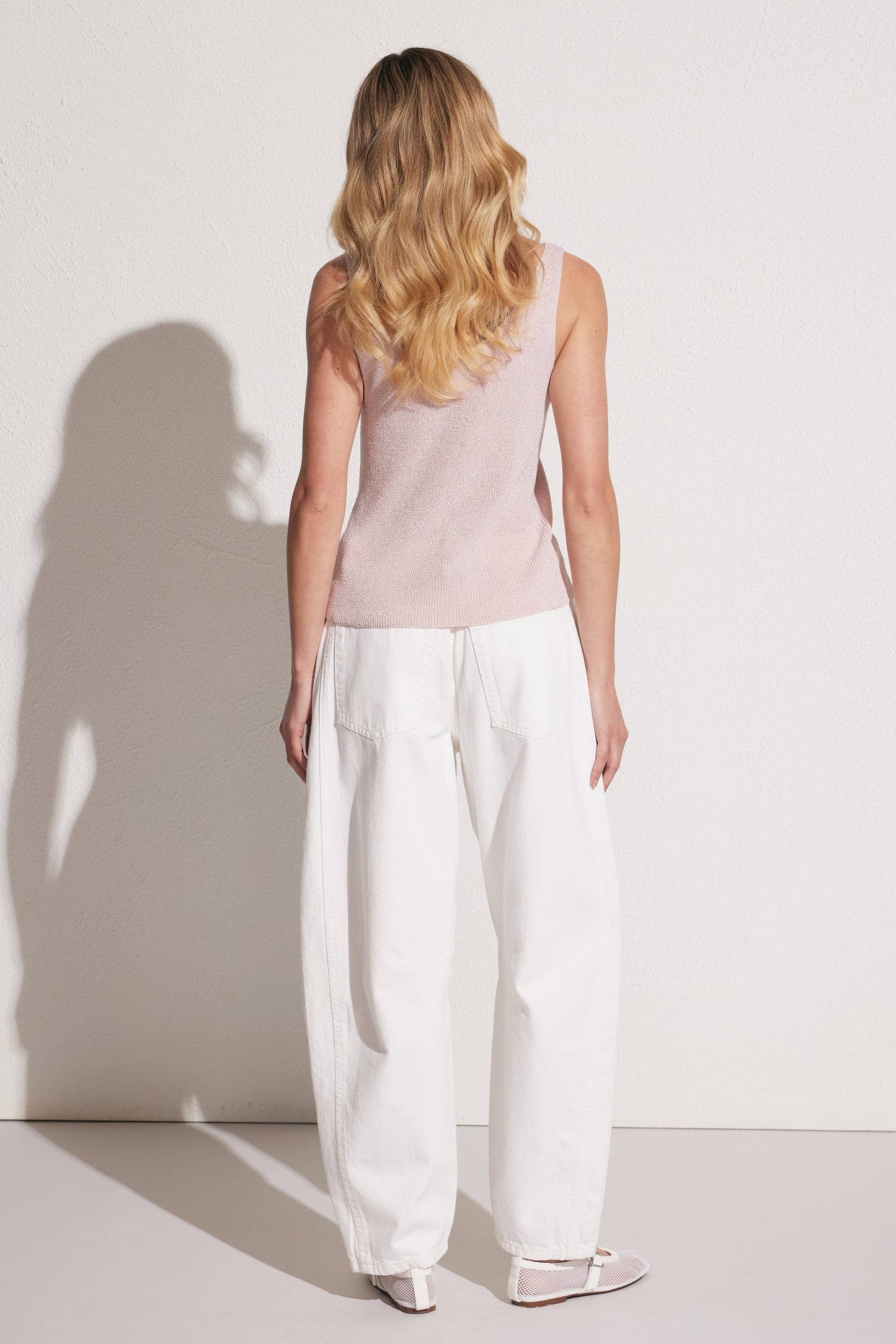 Nikki Metallic Knit Tank