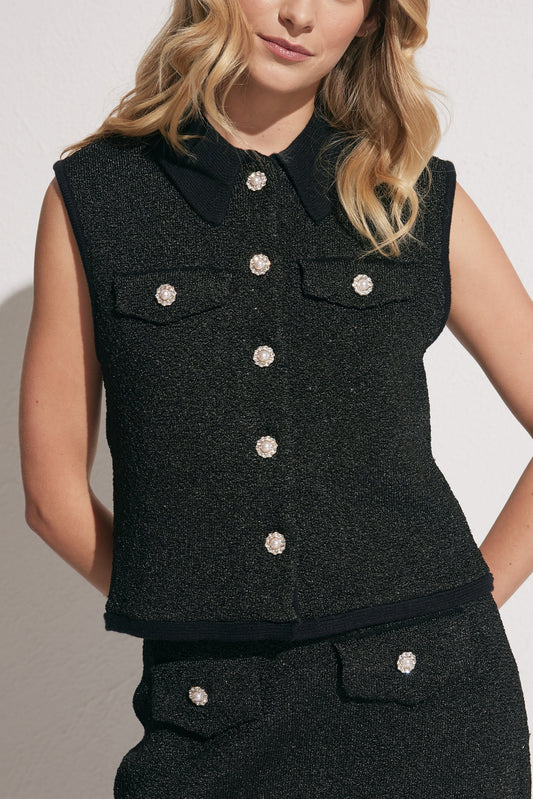 Jane Metallic Knit Tank