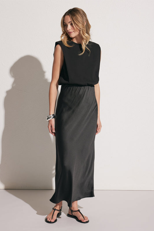 Kai Spliced Satin Dress