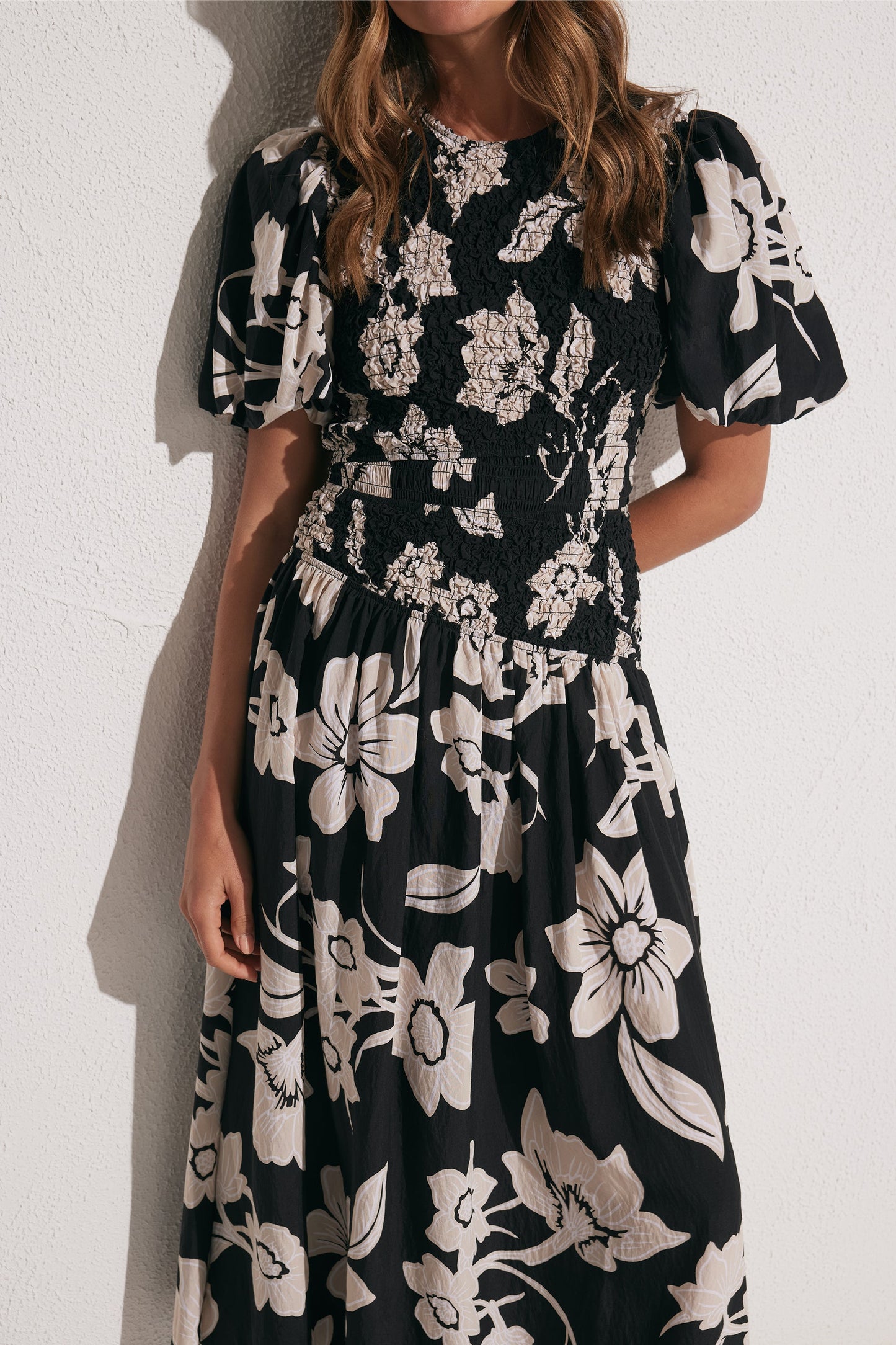 Kiara Textured Midi Dress