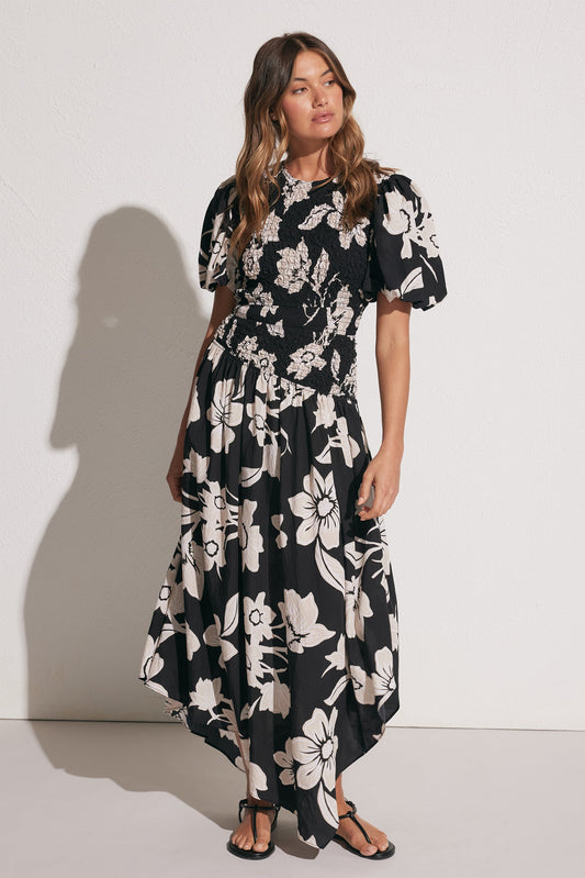 Kiara Textured Midi Dress