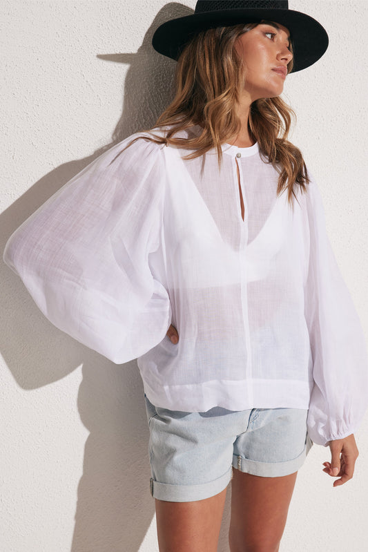 Amaya Balloon Sleeve Blouse