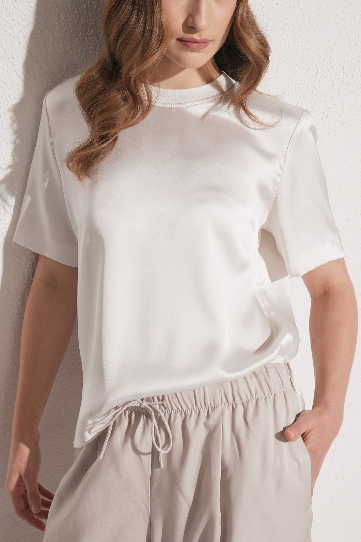 Phoebe Satin Tee