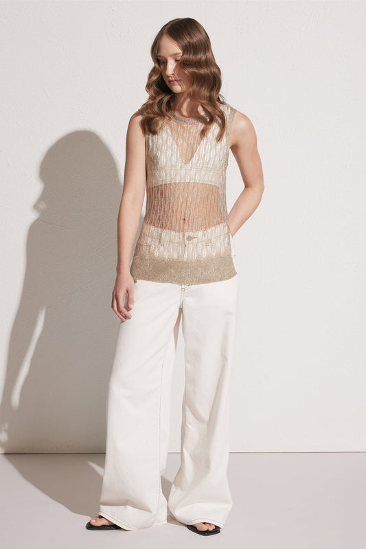 Kelsey Metallic Knit Tank