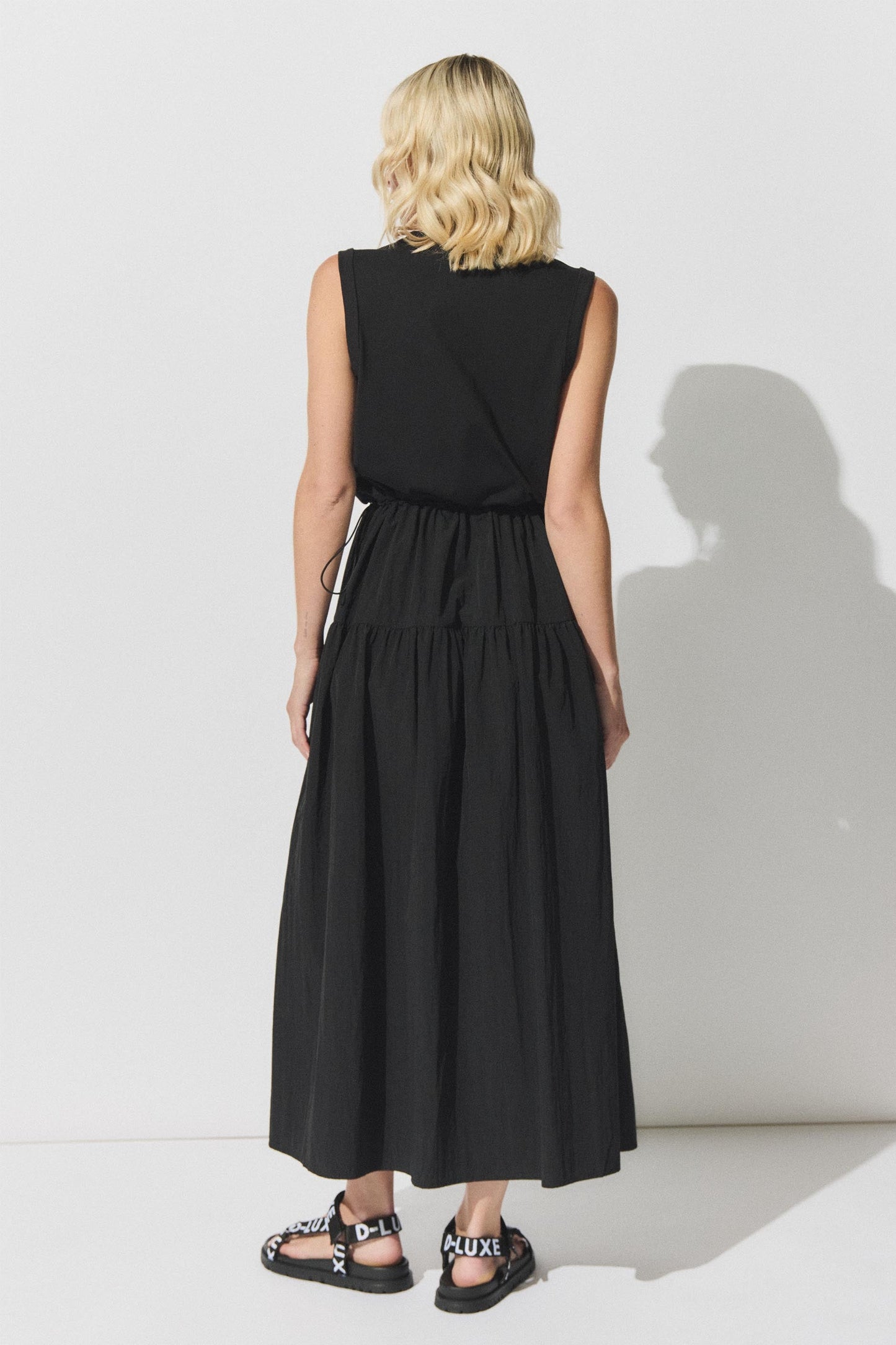 D-Luxe Drawcord Midi Dress