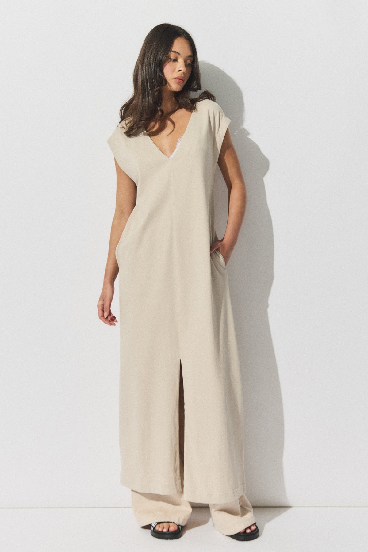 D-Luxe V Neck T-Shirt Dress