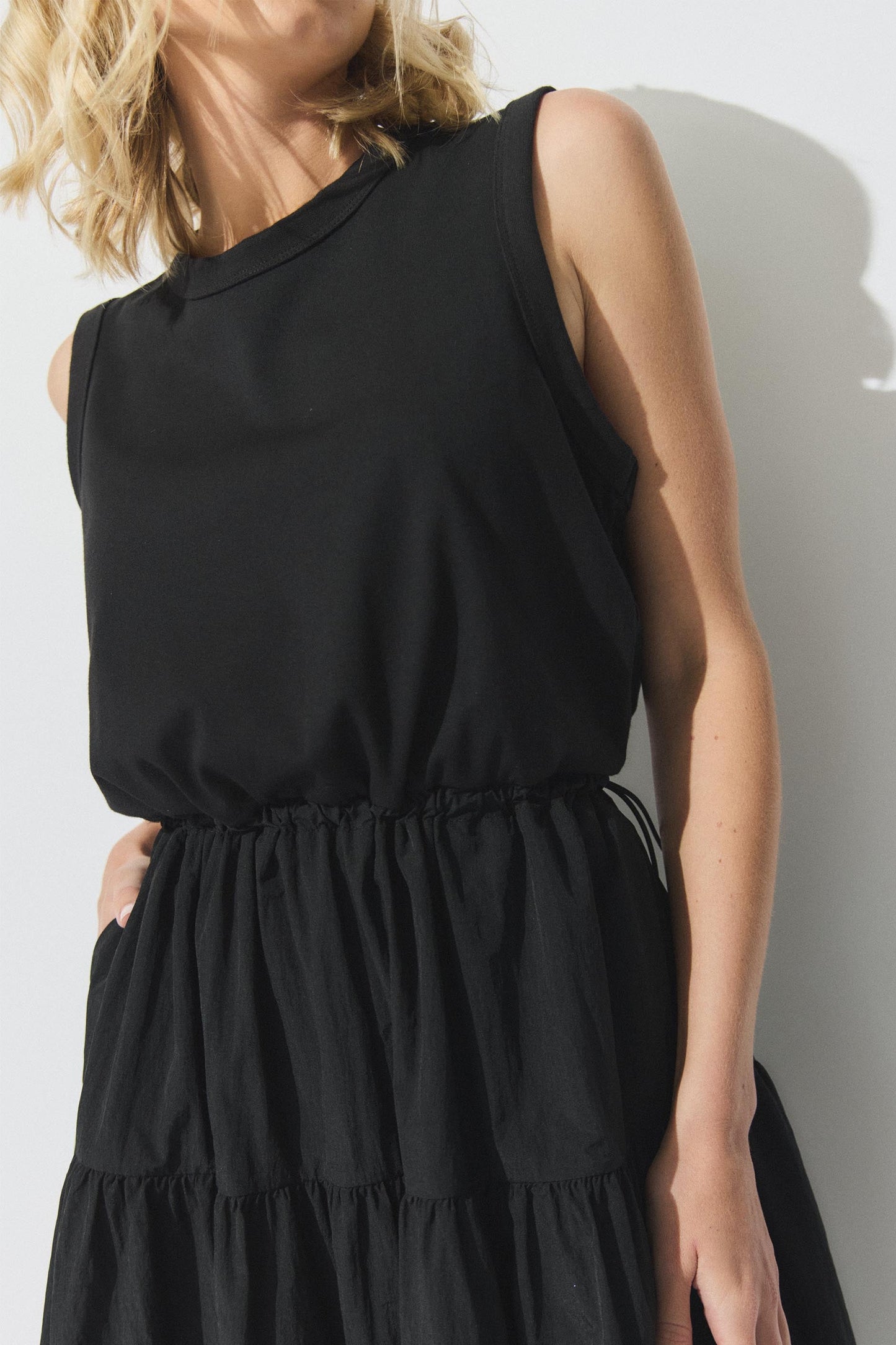 D-Luxe Drawcord Midi Dress