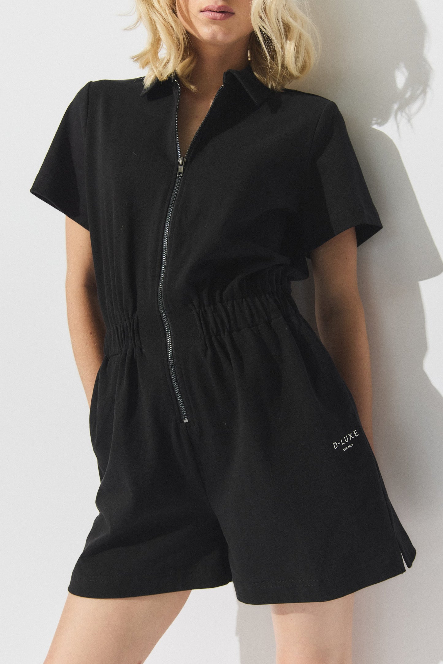 D-Luxe Zip Front Romper