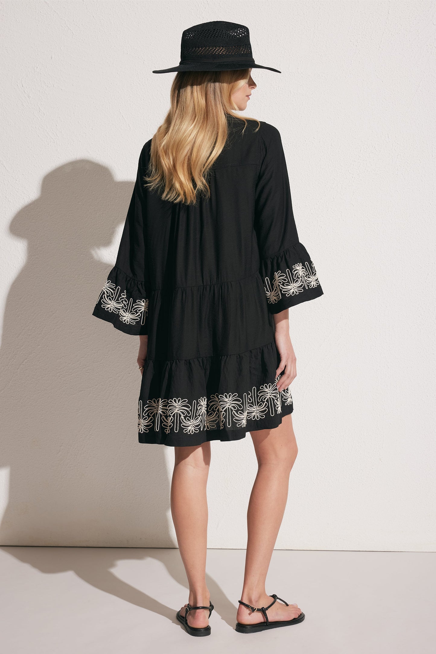 Serena Embroidered Mini Dress