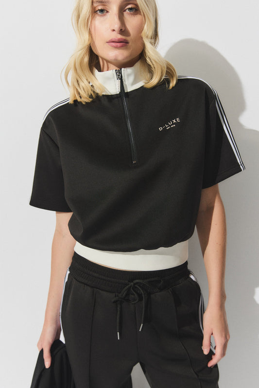 D-Luxe Zip Front Sweat
