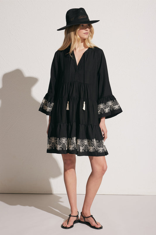 Serena Embroidered Mini Dress