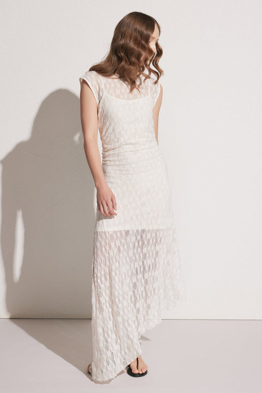 Ines Lace Asymmetric Dress