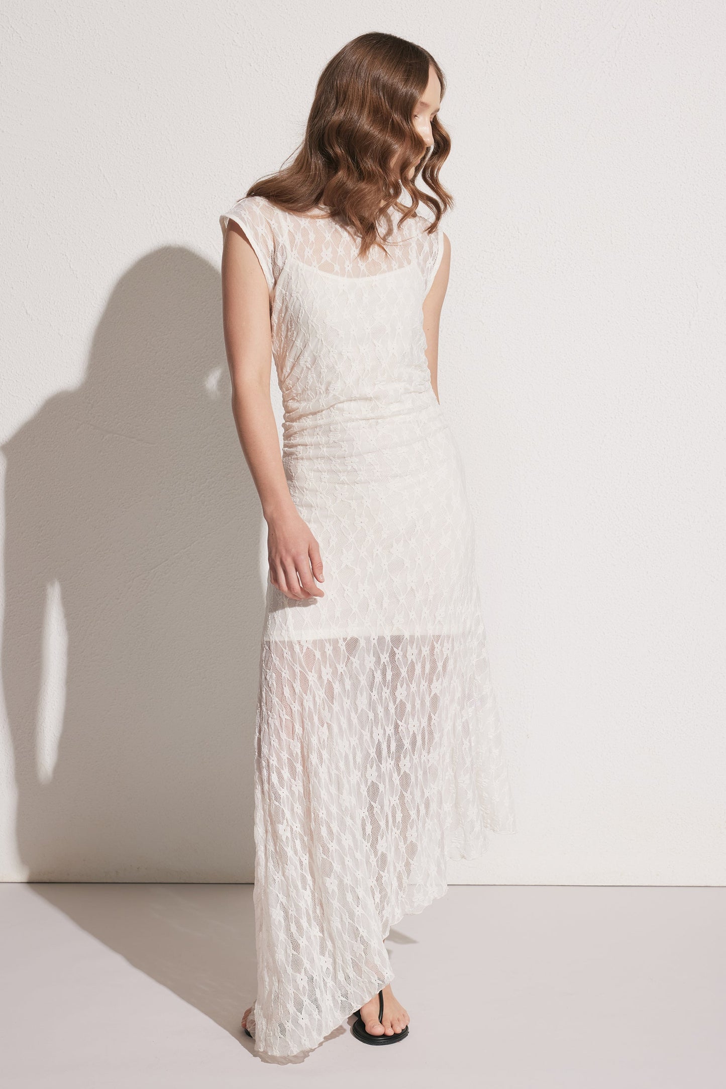 Ines Lace Asymmetric Dress