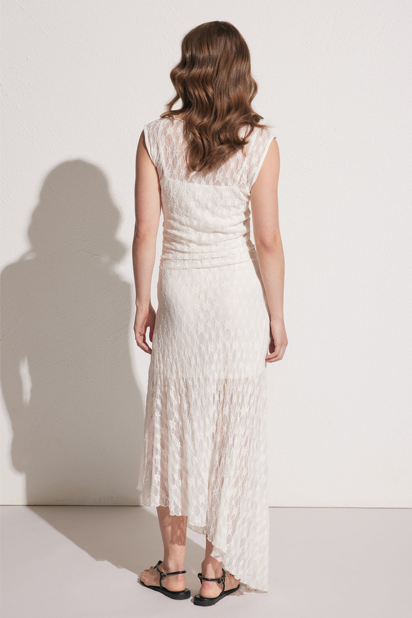 Ines Lace Asymmetric Dress