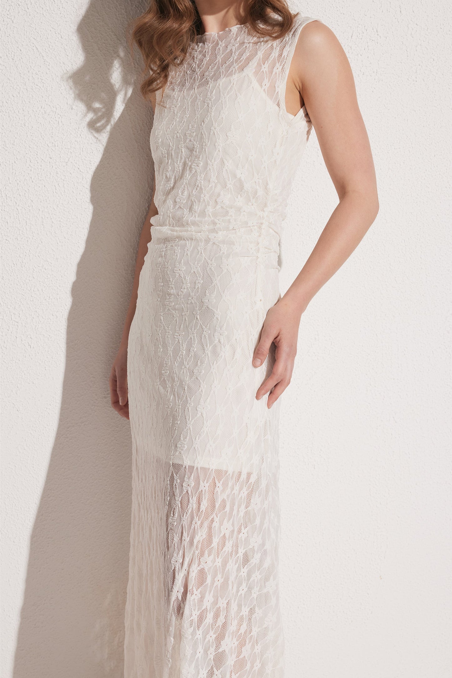 Ines Lace Asymmetric Dress