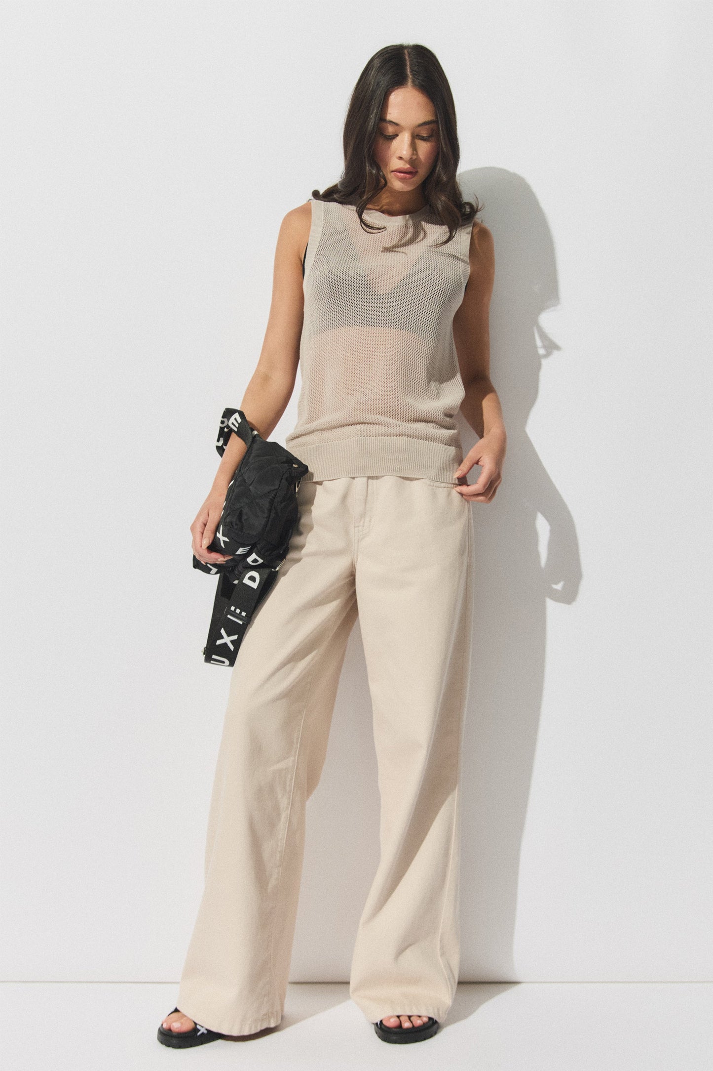 D-Luxe Open Knit Tank