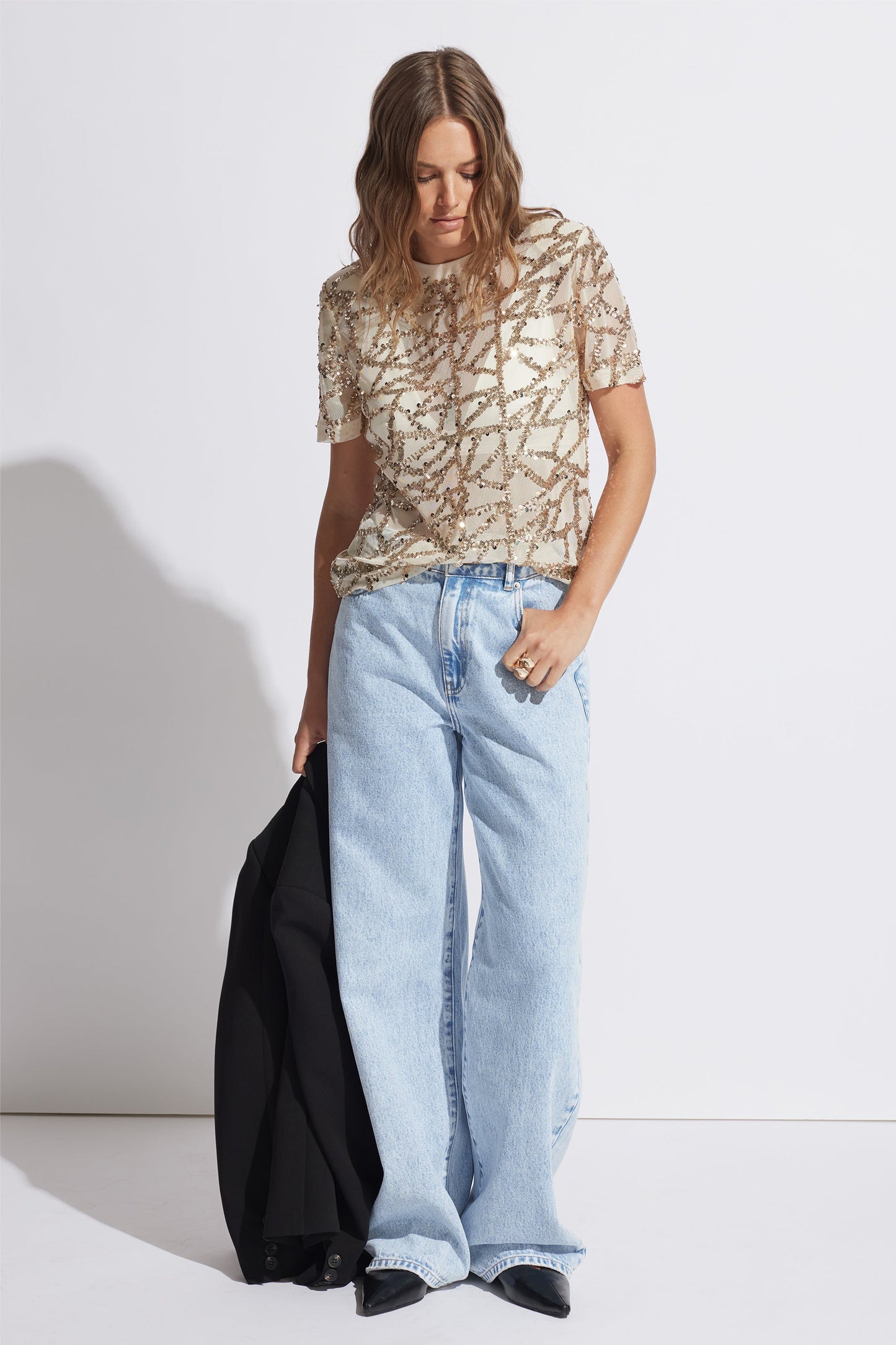 Farrah Sequin Tee