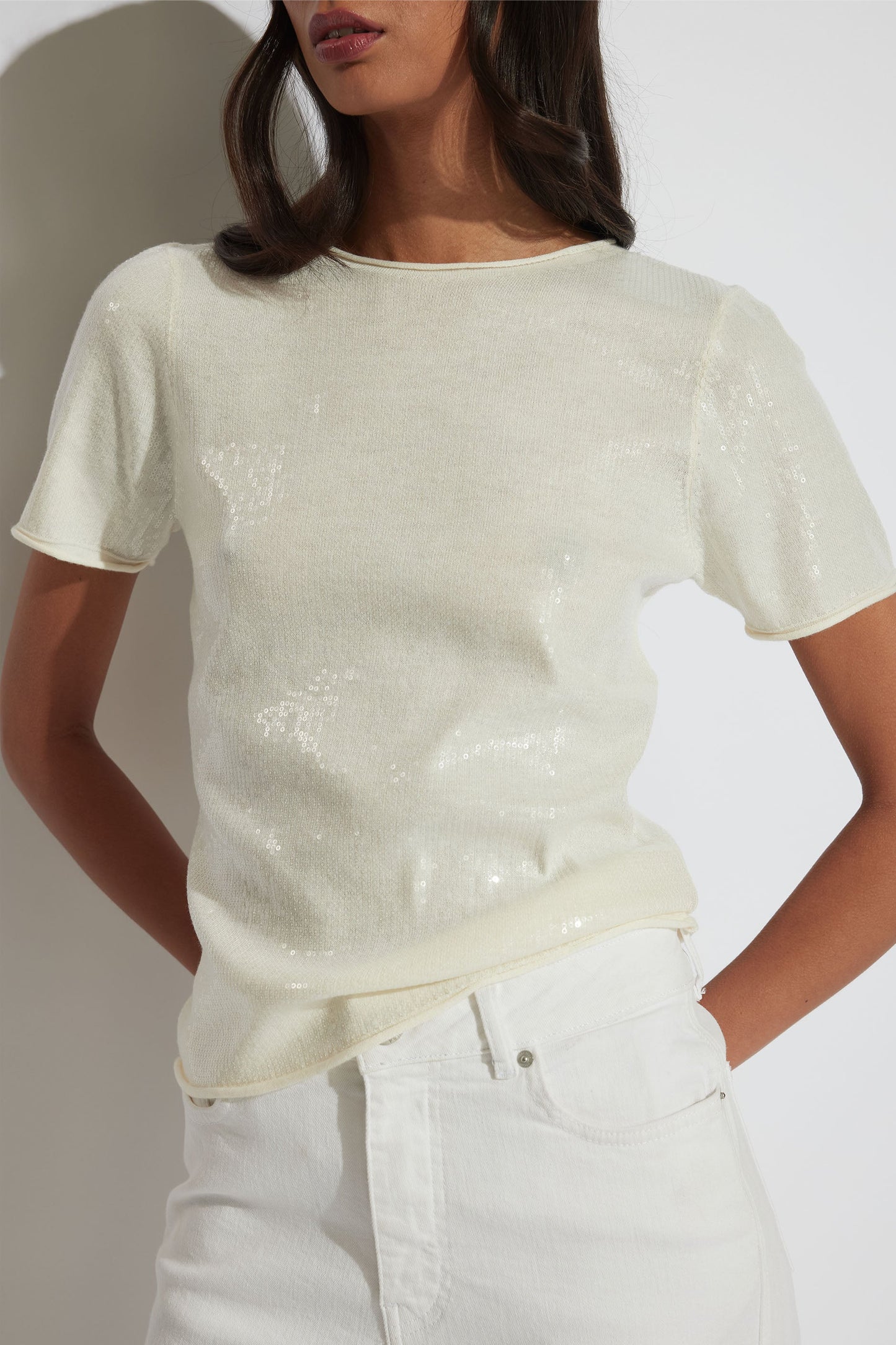 Sofia Sequin Knit Tee