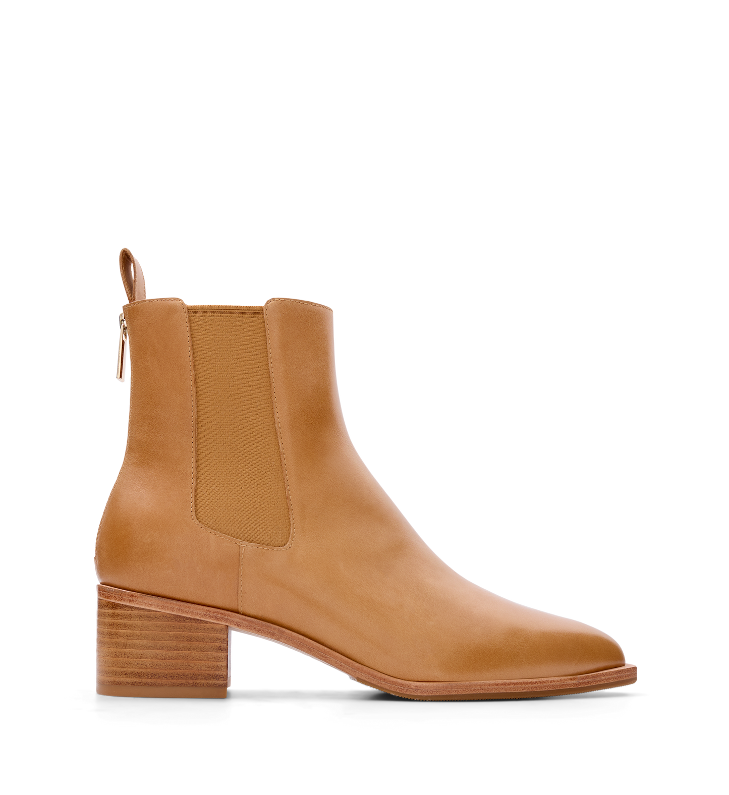 Dodo Light Tan Leather Heeled Boots
