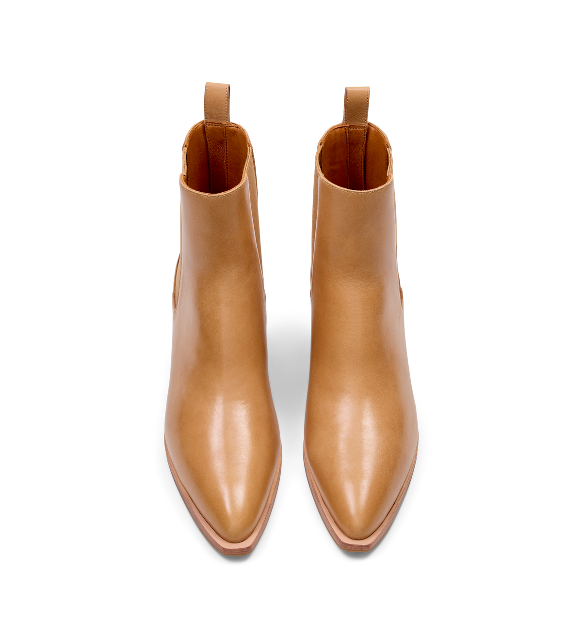 Dodo Light Tan Leather Heeled Boots