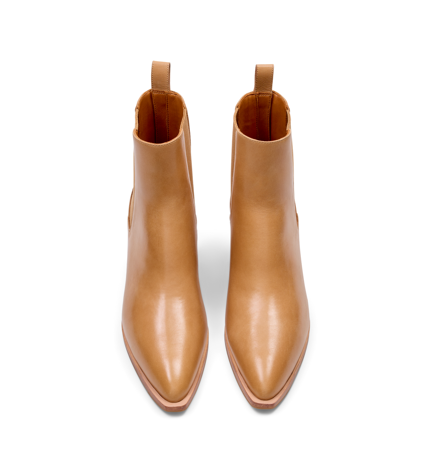 Dodo Light Tan Leather Heeled Boots