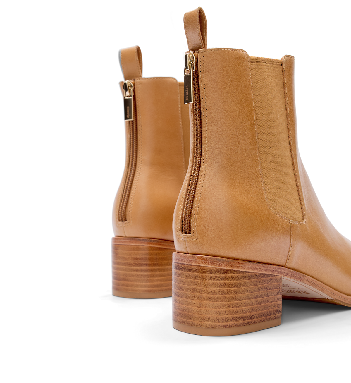 Dodo Light Tan Leather Heeled Boots