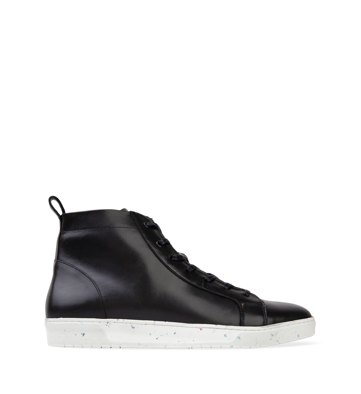 Fermium Black Leather Sneakers